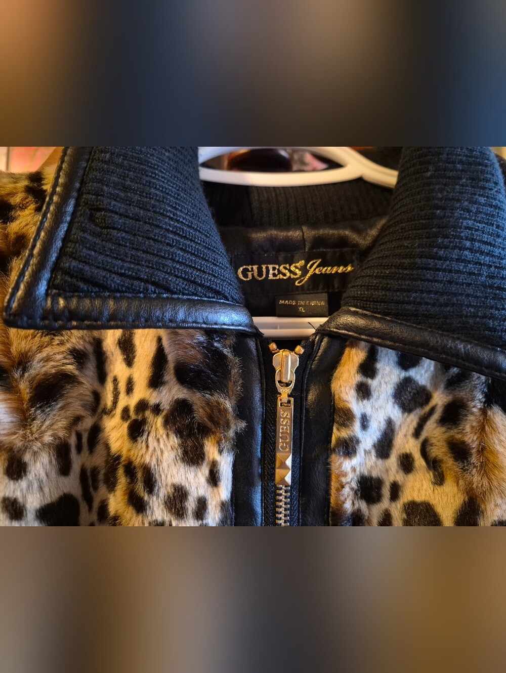 GUESS Leopard Print Coat - Picture 3 of 5